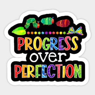 Progress Over   Teacher Back To School Sticker